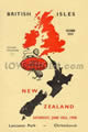 New Zealand v British Isles 1950 rugby  Programme